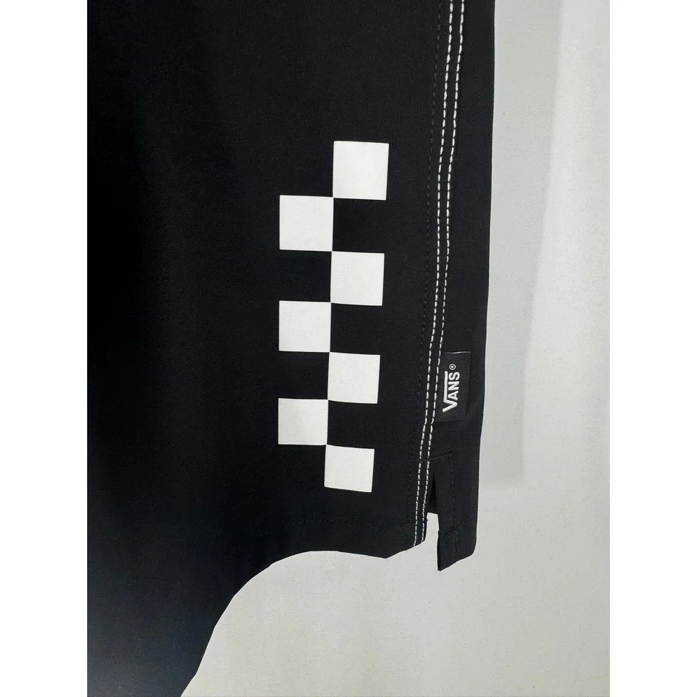 Vans Mens The Daily Solid Boardshort Black Checkerboard 18